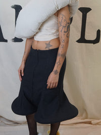 GARMENT # 001 COLLECTION #002 SCULPTURAL HEM SKIRT-SAMPLE GARMENTS-APOC STORE