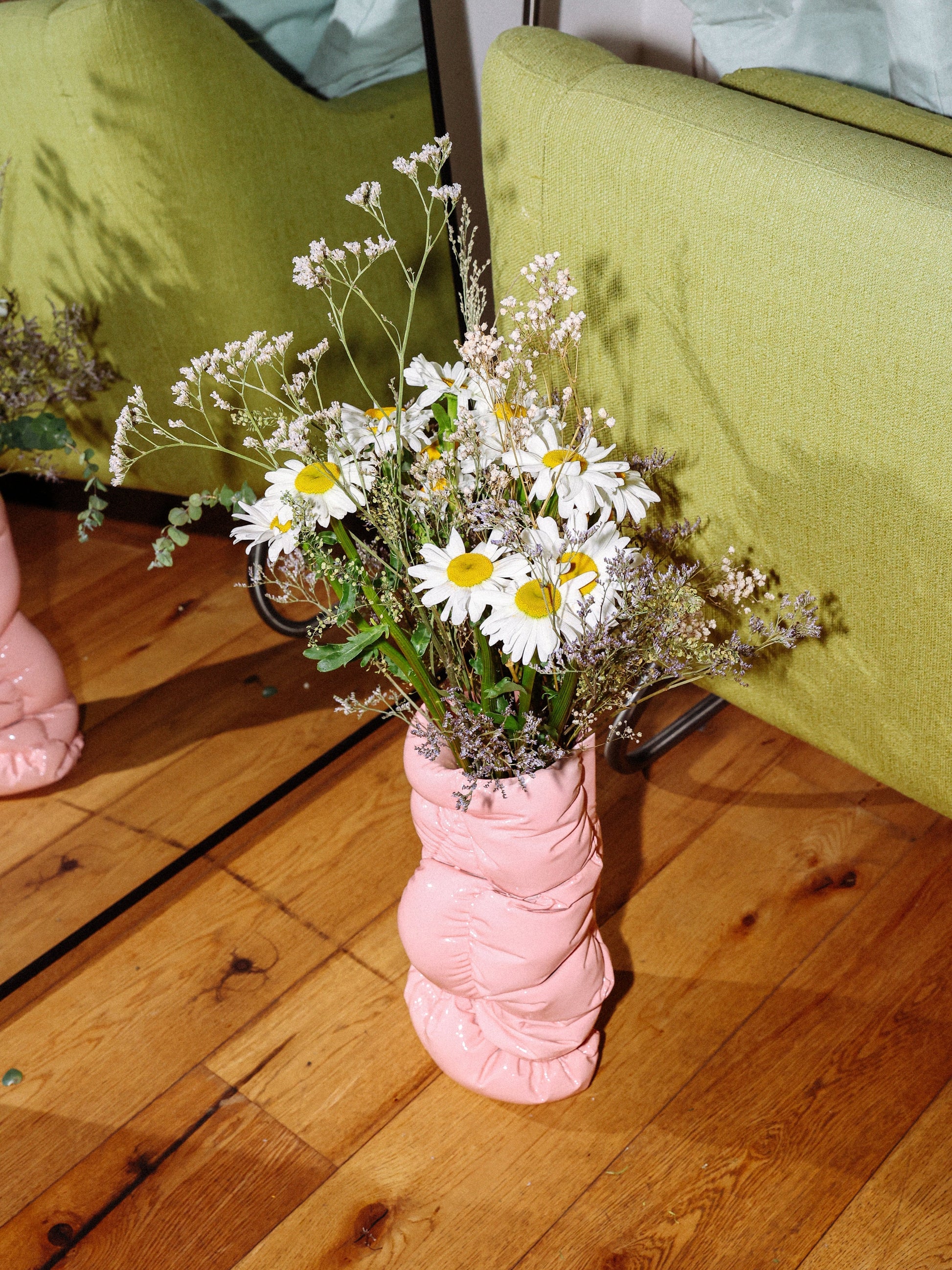 Puffer Vase II Pink - Small-Gast Studio-APOC STORE