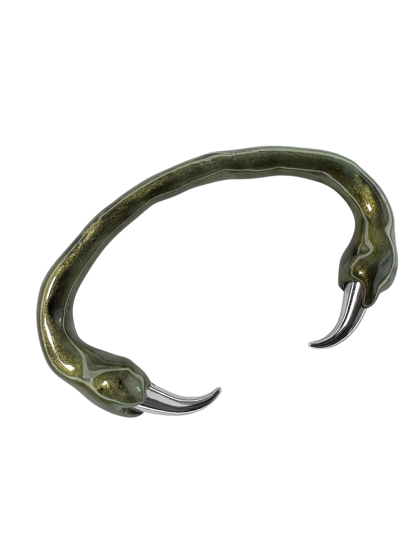 Green bracelet with spikes-CASPER DIY-APOC STORE