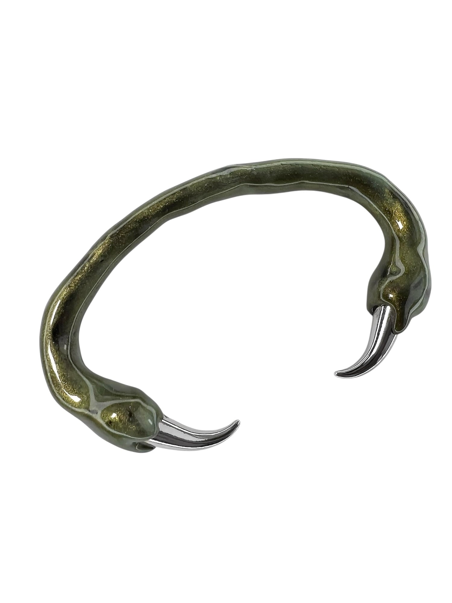 Green bracelet with spikes-CASPER DIY-APOC STORE