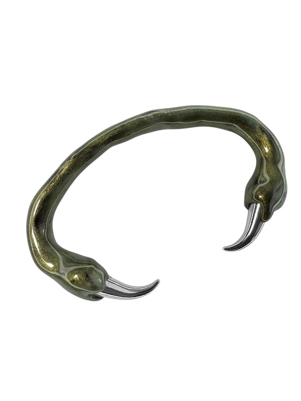 Green bracelet with spikes-CASPER DIY-APOC STORE