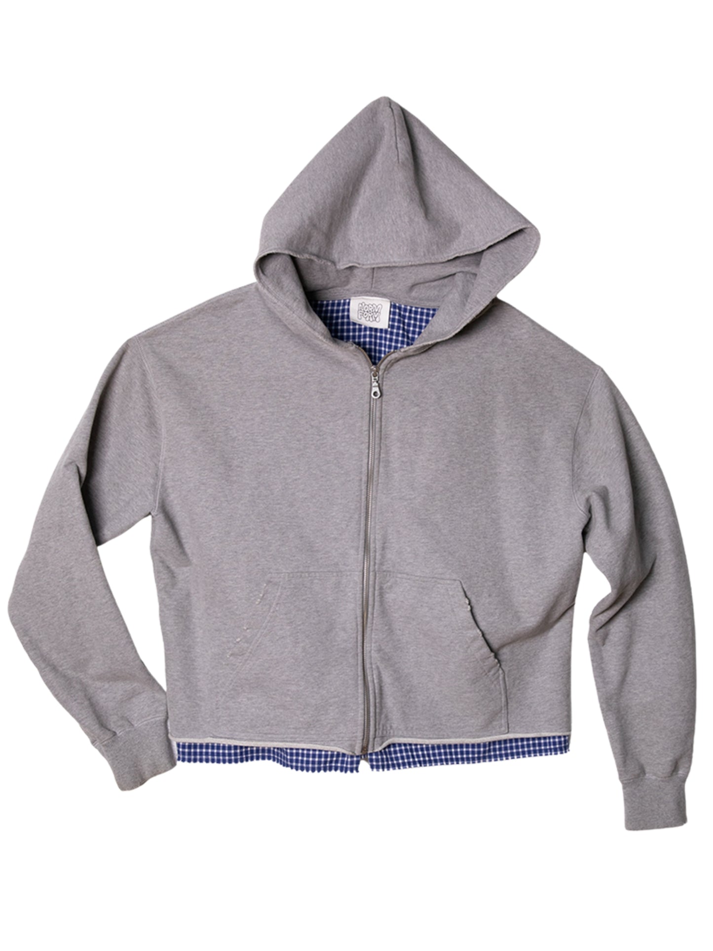 Double Layer Zip Hoodie-NORMFORM-APOC STORE
