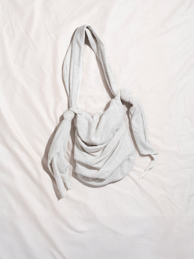 BB Bag in Grey Cotton Jersey-Pedro Trindade-APOC STORE