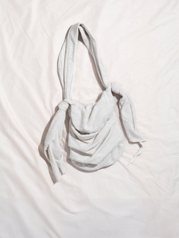 BB Bag in Grey Cotton Jersey-Pedro Trindade-APOC STORE