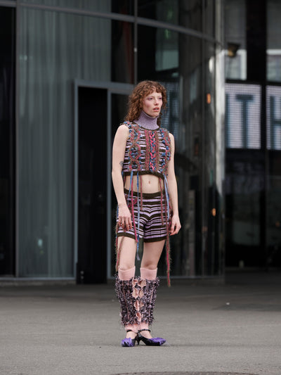 Hairy leg warmers rose