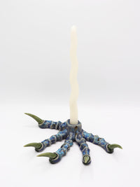 Blue Paw Candlestick with Green Nails-Naomi Gilon-APOC STORE