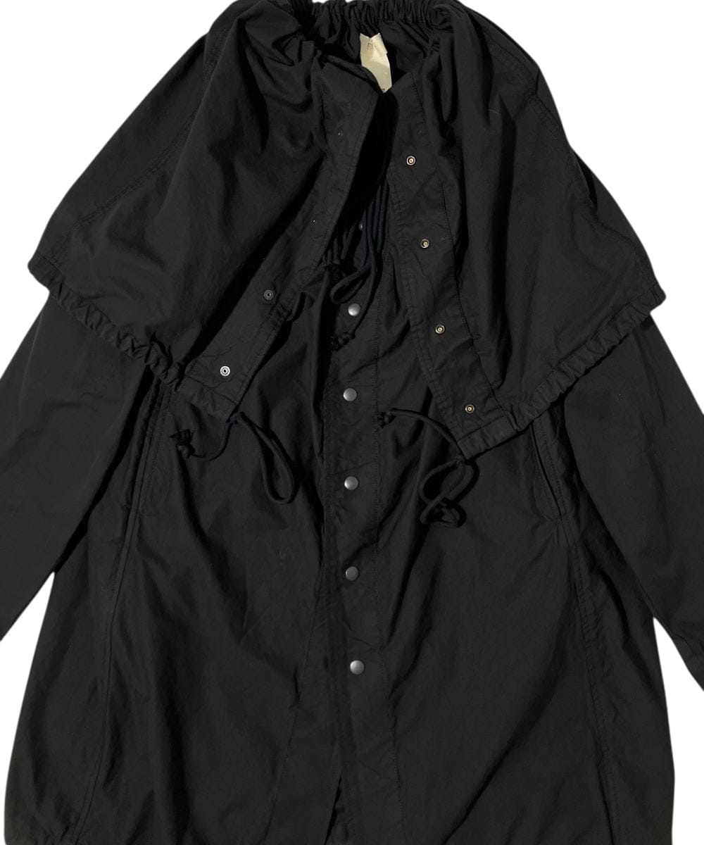 Coat String FLAT ADJUSTABLE STRING COAT BLACK – APOC STORE