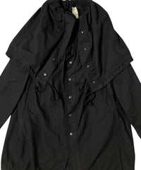 FLAT ADJUSTABLE STRING COAT BLACK-EGNARTS-APOC STORE
