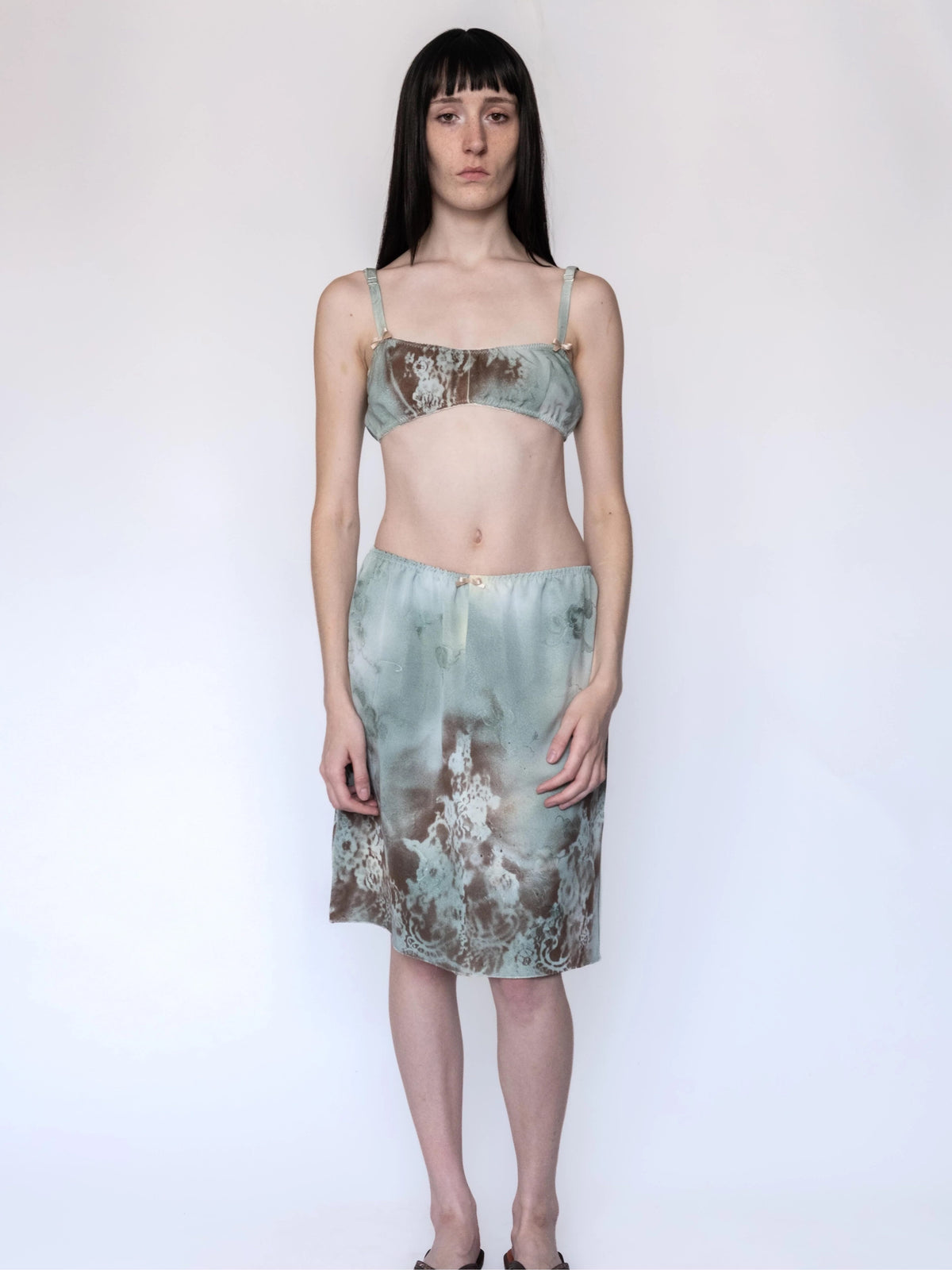 THE NEGLIGE PISCTACHIO - SKIRT-Kenza Iatrides-APOC STORE
