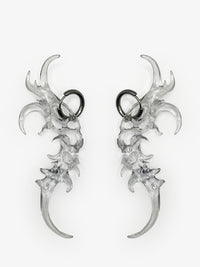 Organic Form Earrings Transparent-WHYNOEN-APOC STORE