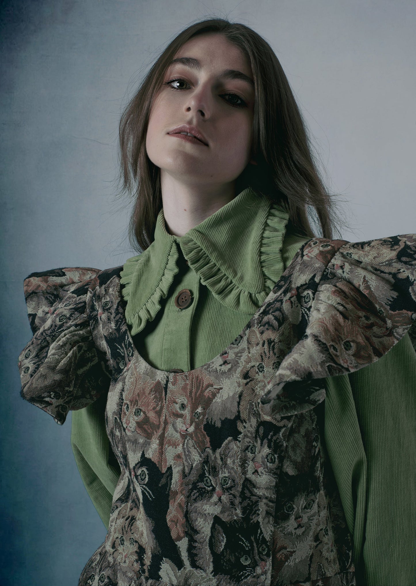 "VINTAGE CATS" PÄIVI DRESS-KAWAkEY-APOC STORE