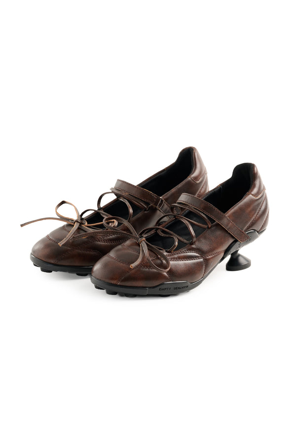 Interstellar Sports Ballet High Heel Brown-EMPTY BEHAVIOR-APOC STORE