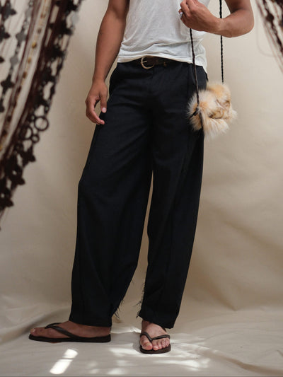 Back Pleat Trousers-Pedro Trindade-APOC STORE