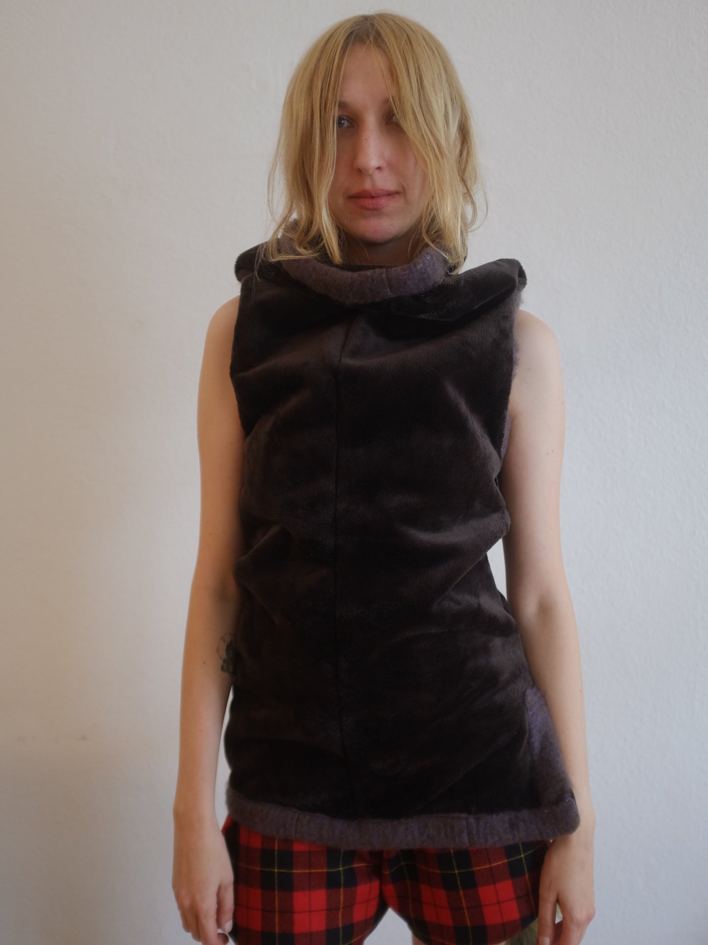 Velour Mini Dress-Polyhedron-APOC STORE