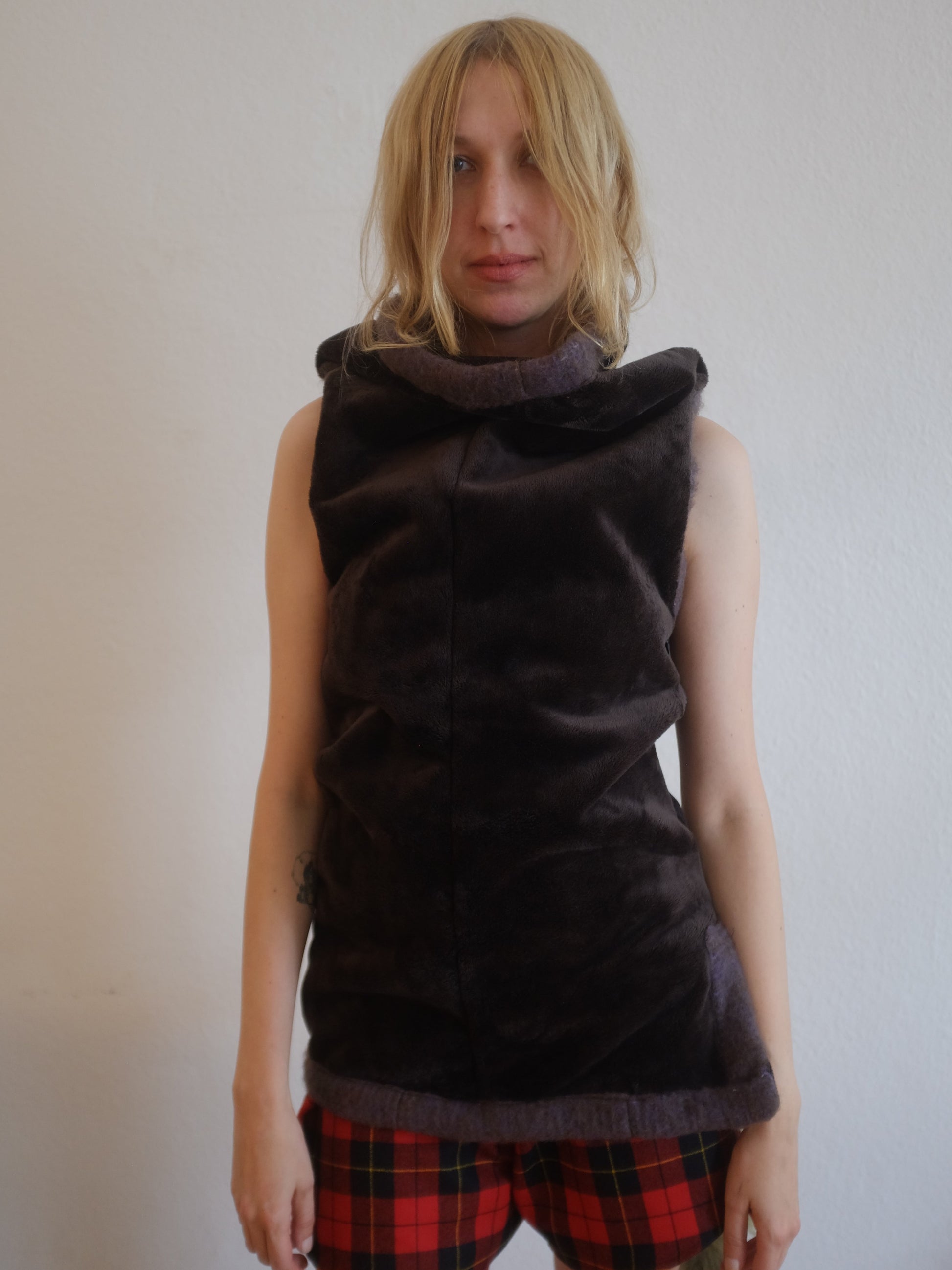 Velour Mini Dress-Polyhedron-APOC STORE