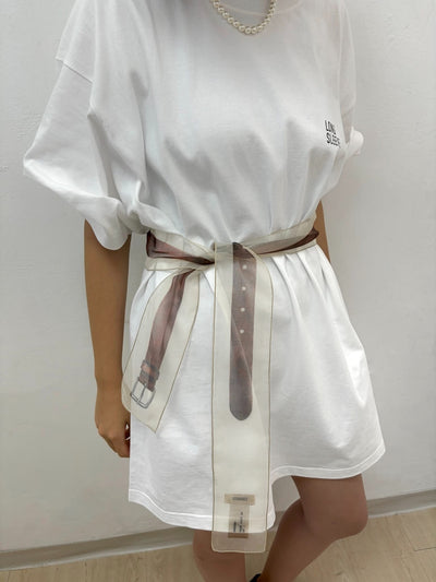 Organza Belt Black-EGNARTS-APOC STORE