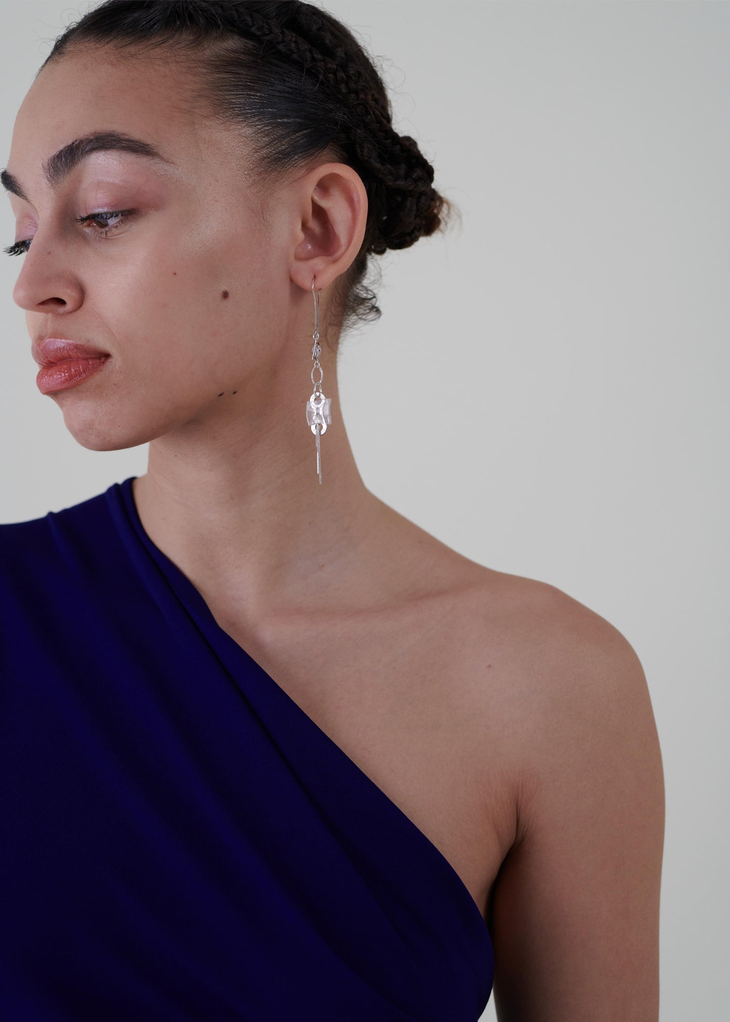 asymmetrical draped top n°192-Aldwin Teva William-APOC STORE