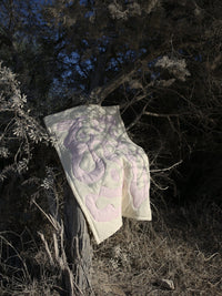 Quilted Blanket Beige Pink-Claire Duport-APOC STORE