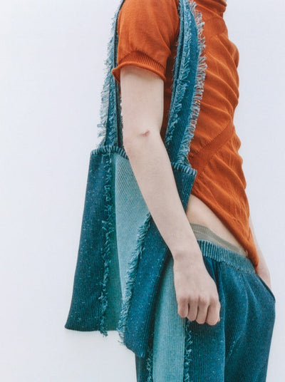 Blue Denim Tote-Khanh Brice Nguyen-APOC STORE