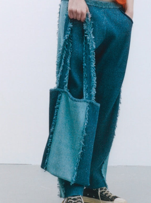 Blue Denim Tote-Khanh Brice Nguyen-APOC STORE