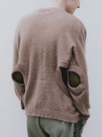 Cut out oversize mohair jumper-Khanh Brice Nguyen-APOC STORE