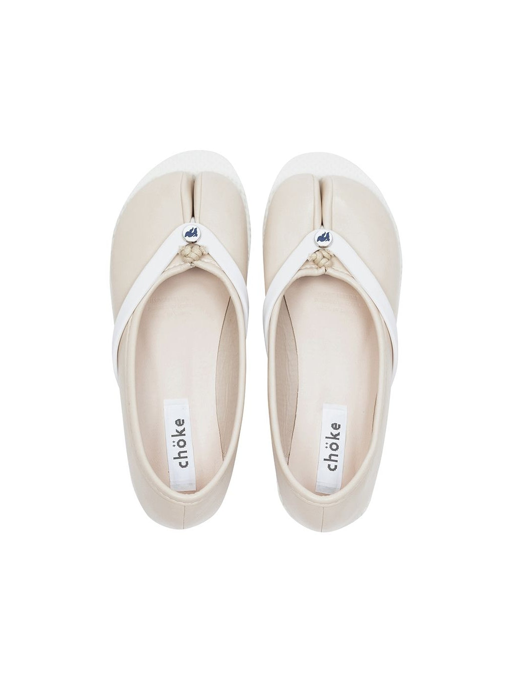 chöke Tabi Sandals in white-Chöke-APOC STORE