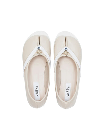 chöke Tabi Sandals in white-Chöke-APOC STORE