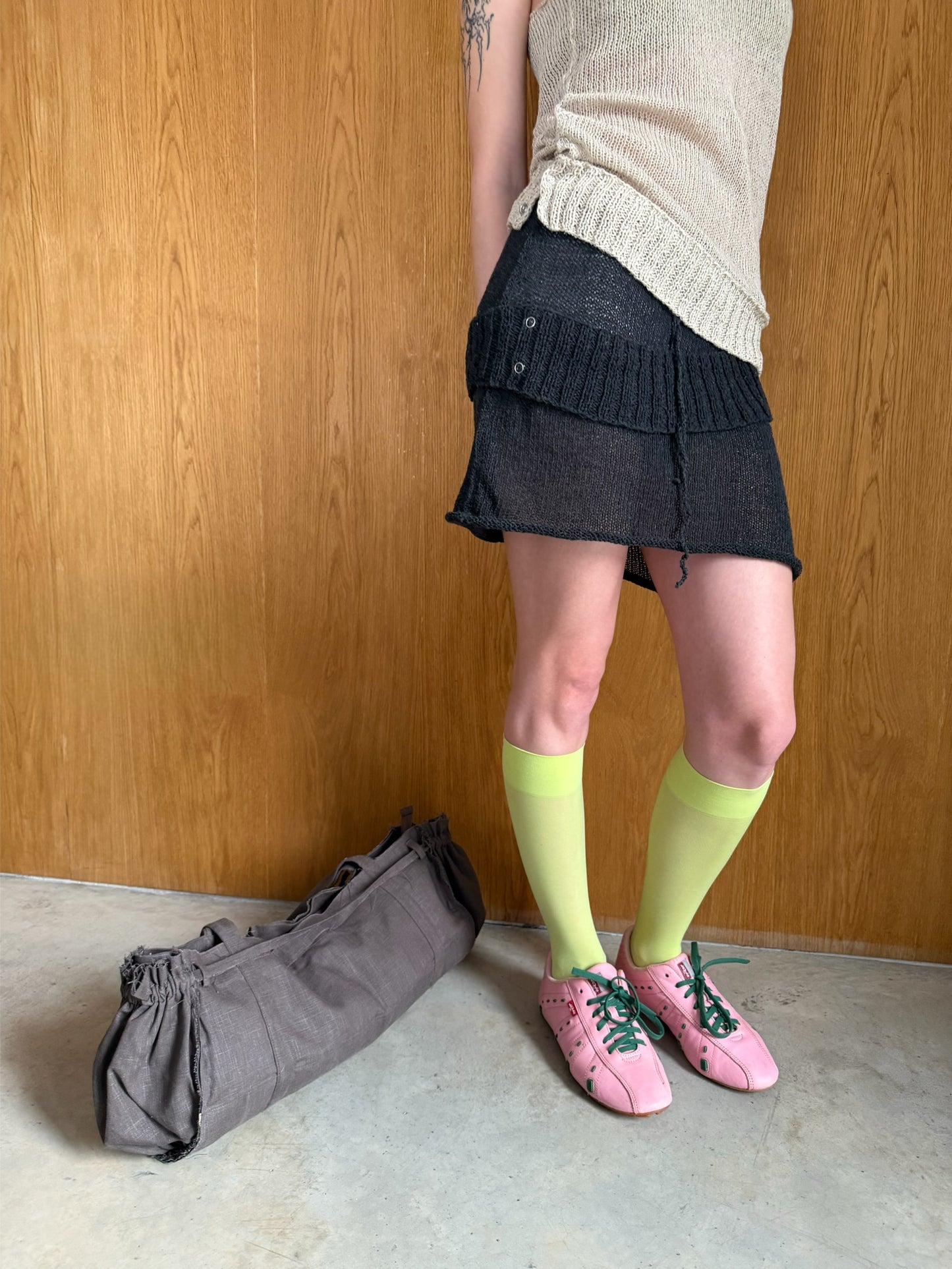 Mini-Skirt "Breeze" in Black-V4K-APOC STORE