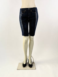 Mini Denim Cycling Shorts-Lou de Bètoly-APOC STORE