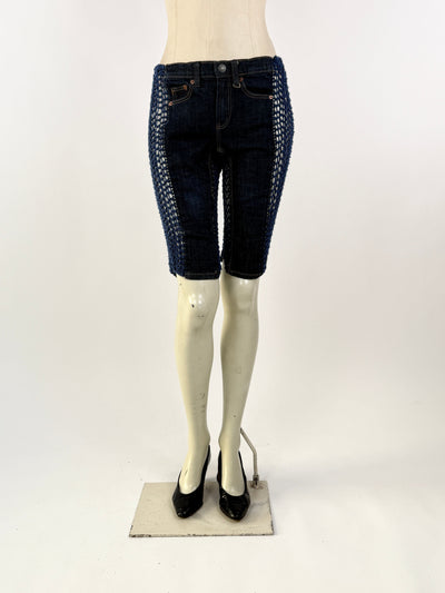 Mini Denim Cycling Shorts-Lou de Bètoly-APOC STORE