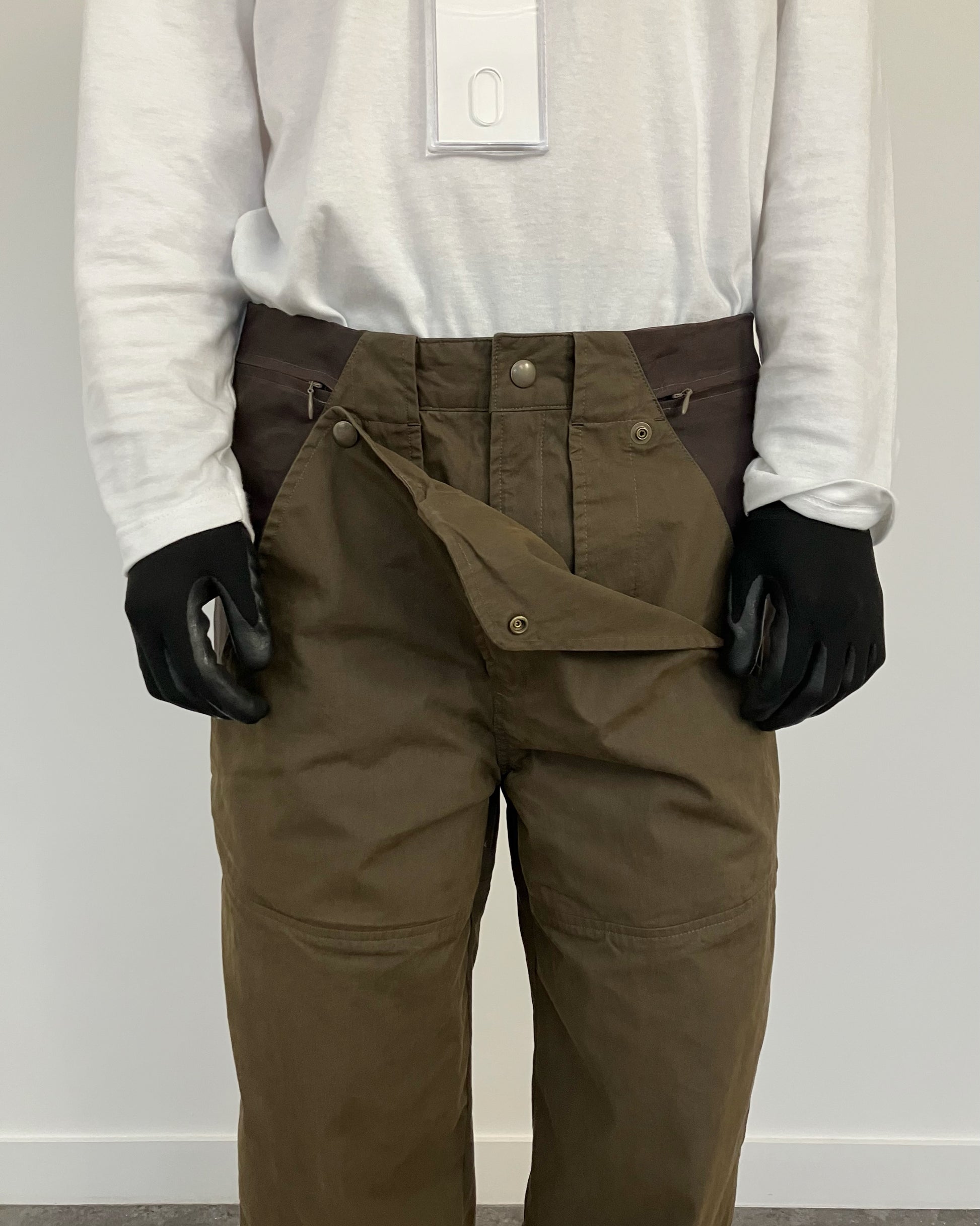 UTILITY ORGANZA POCKET PANTS BROWN-EGNARTS-APOC STORE