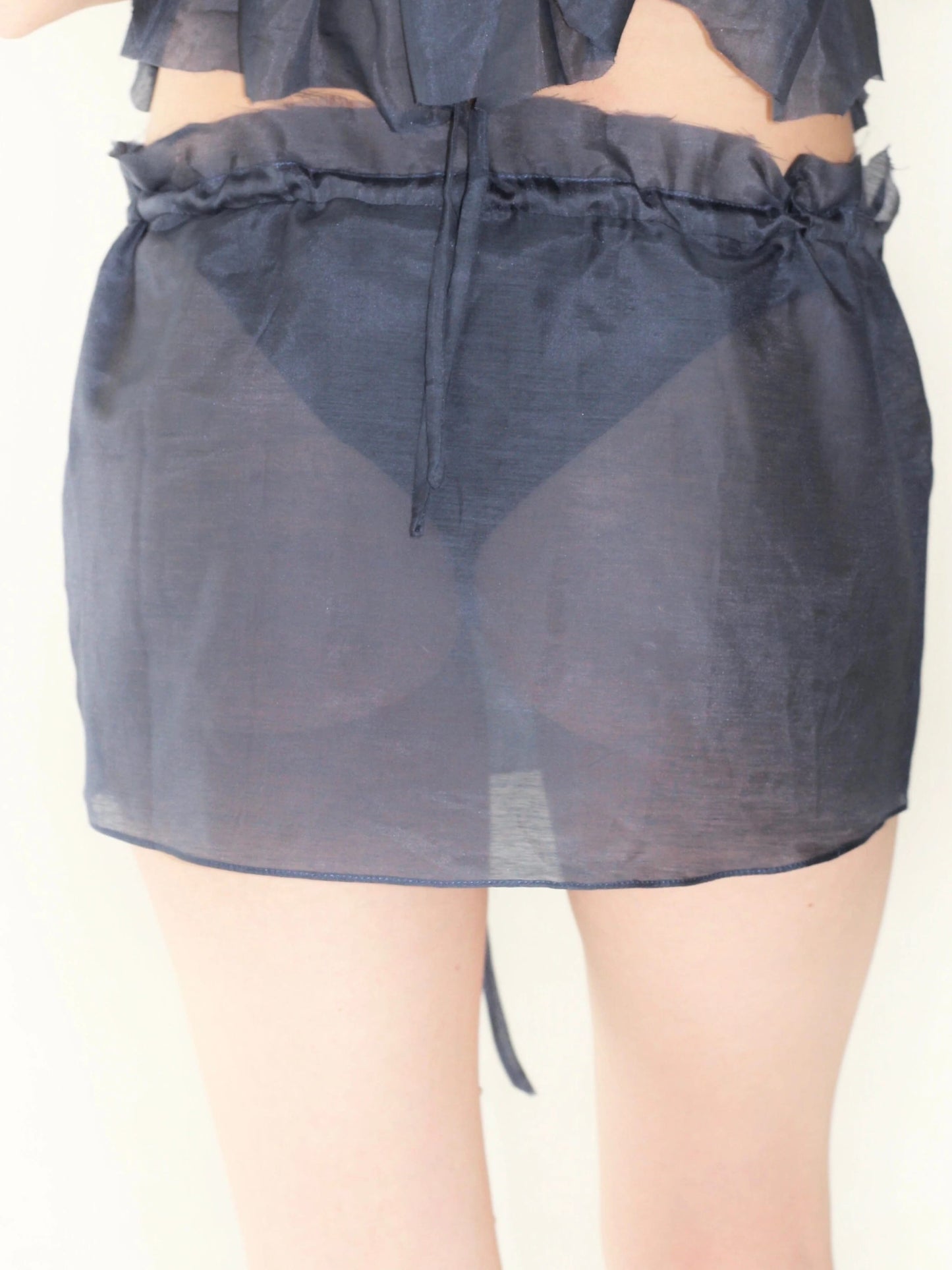 mini-skirt Petal in Blue-V4K-APOC STORE
