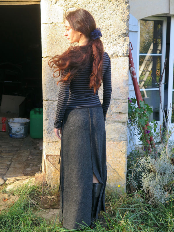 Kali skirt grey-ATH-APOC STORE