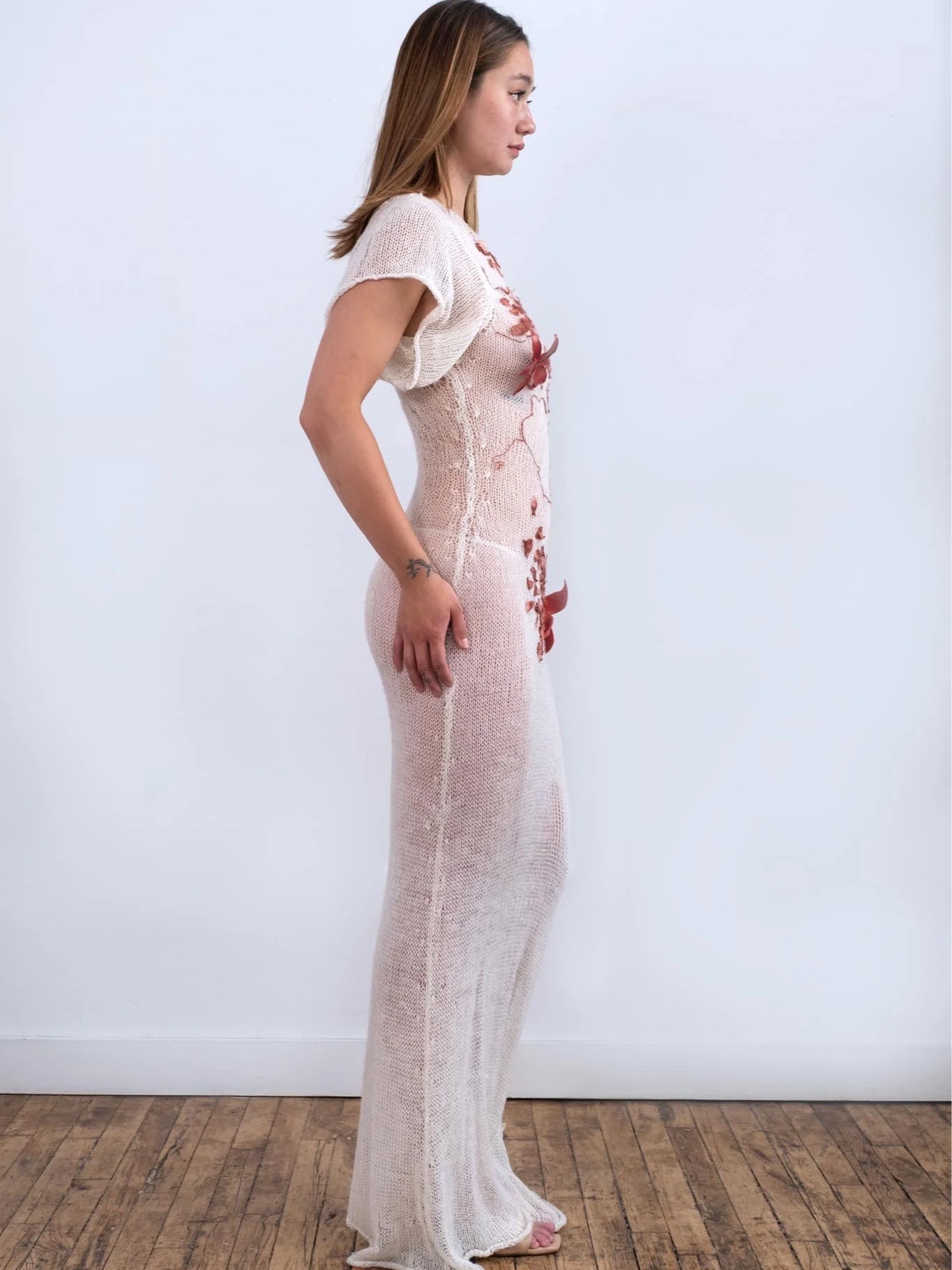 Fortune Silk Cocoon Sheer Wedding Maxi Dress-GRACE GUI-APOC STORE