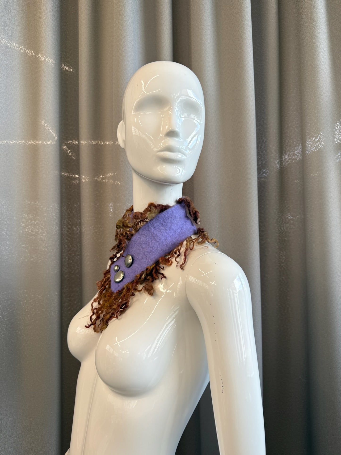 Felted Collar purple-TATi-APOC STORE