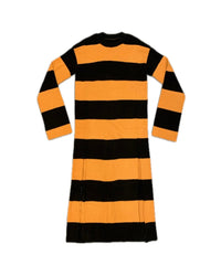 FOOTY SCARF JUMPER DRESS BLACK/OCHRE-Adam Jones-APOC STORE
