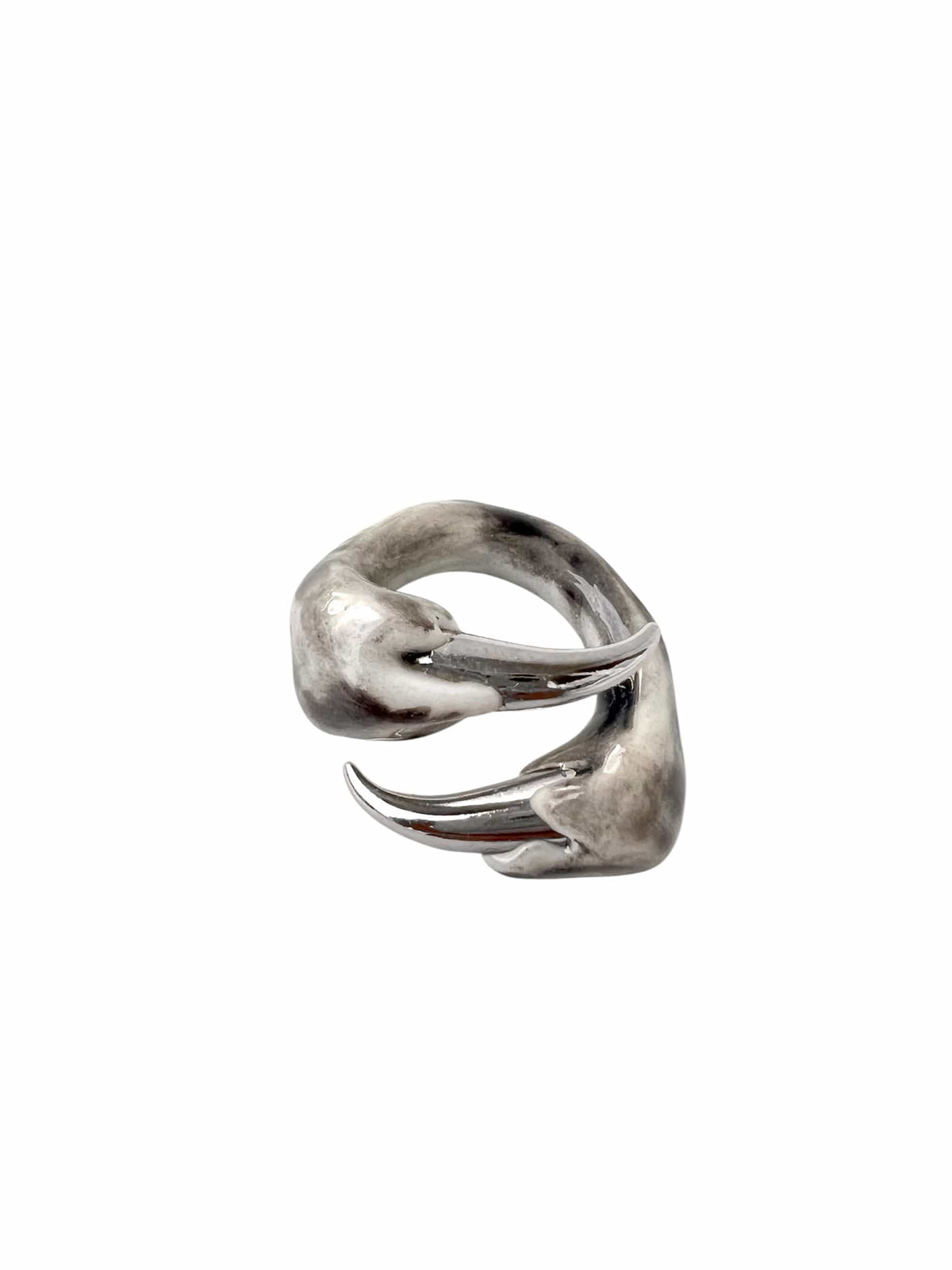 Ring "Dark white X"-CASPER DIY-APOC STORE