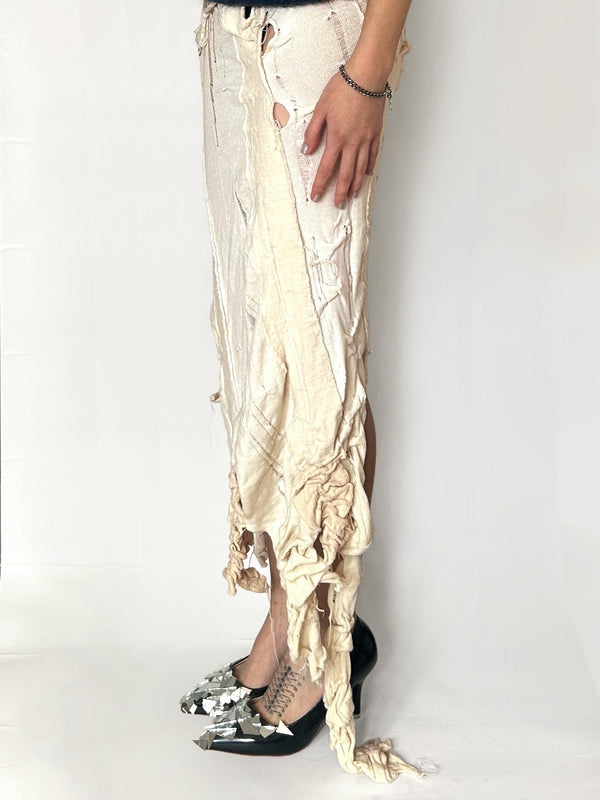 Melting patchwork Skirt-ssdslsns-APOC STORE