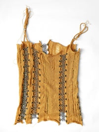 Mustard chainmail tank-ssdslsns-APOC STORE
