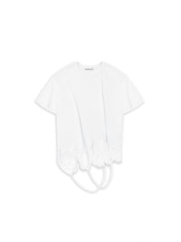 White Deconstructed Slip Top-TRINITE Studio-APOC STORE