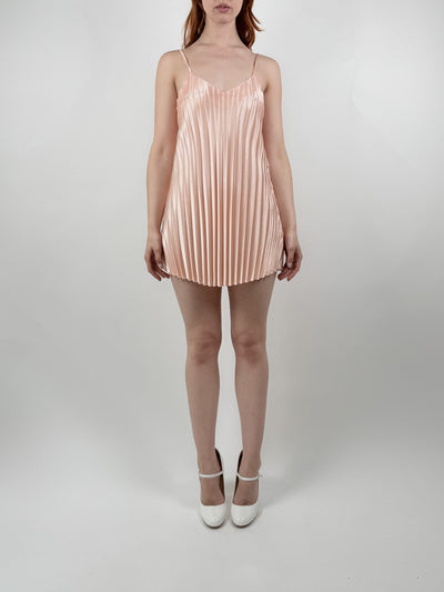 PINK PLEATED DRESS-Lou de Bètoly-APOC STORE