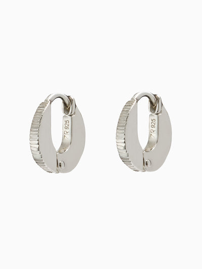 Reeded Huggie Hoops-Zohra Rahman-APOC STORE