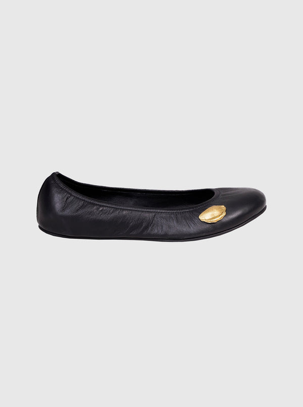 Ballerina Flats with Apricot Kernels-Nensi Avetisian-APOC STORE