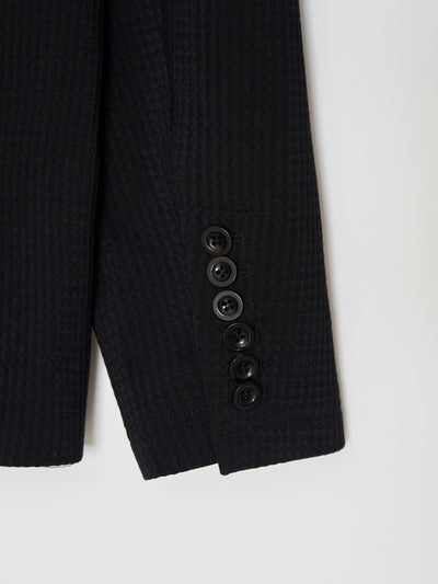 Tailored Hooded Jacket 001 _ Black-Taekh-APOC STORE