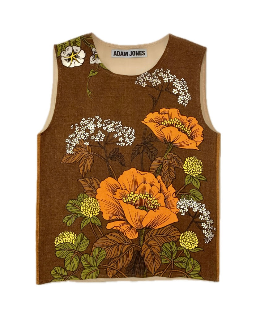 ORANGE POPPY TEA TOWEL VEST-Adam Jones-APOC STORE