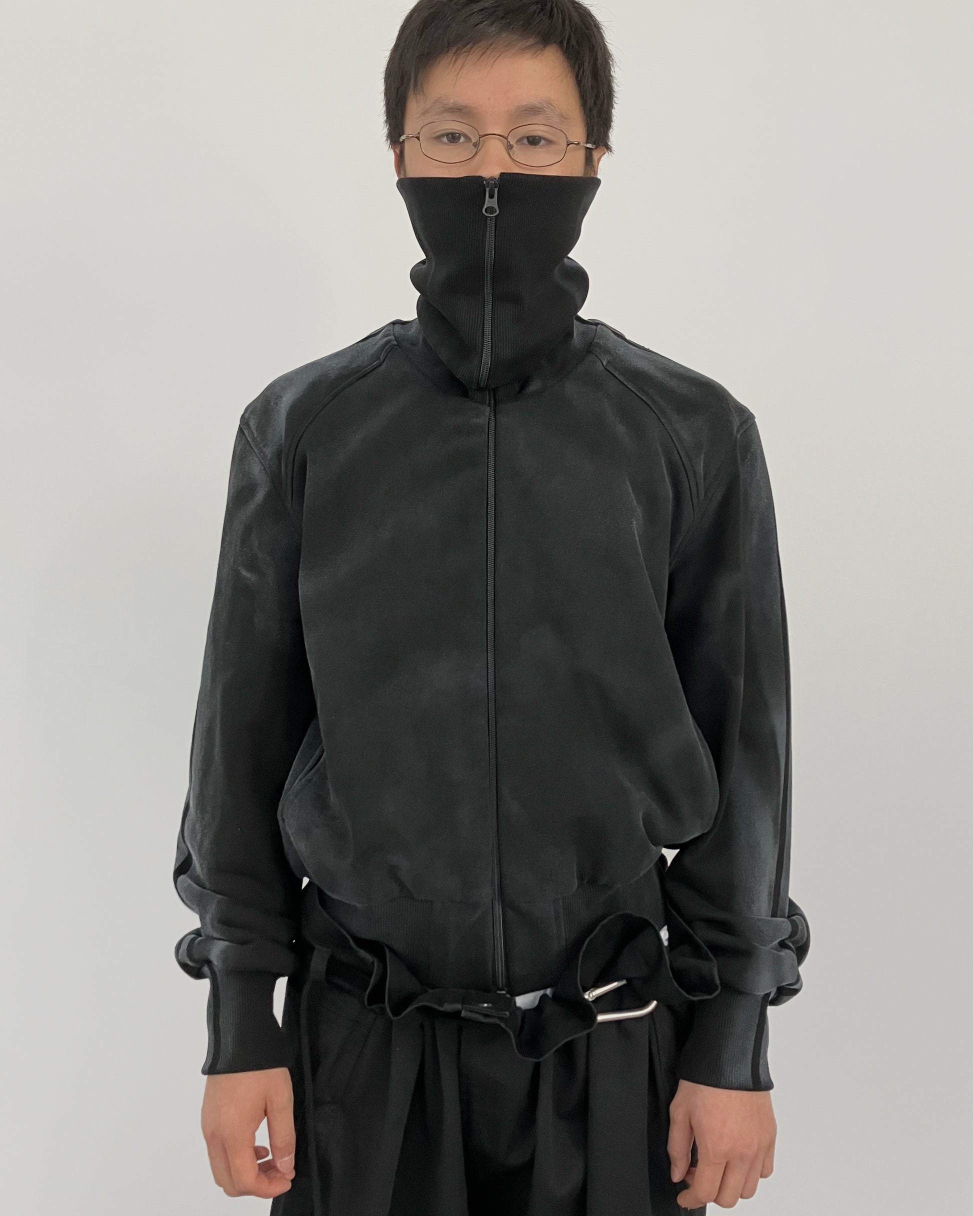 SPRAYED TRACK ZIP-UP BLACK-EGNARTS-APOC STORE