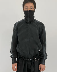 SPRAYED TRACK ZIP-UP BLACK-EGNARTS-APOC STORE