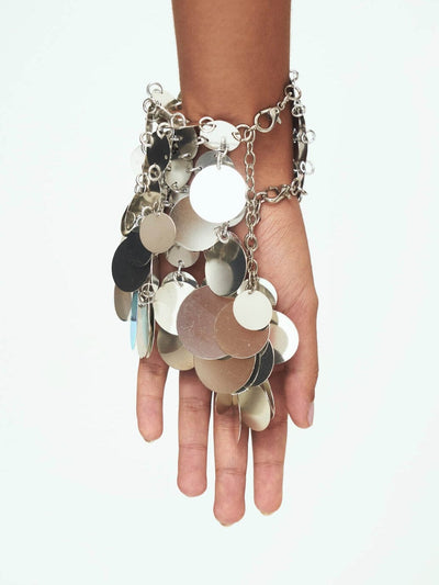 Aluminum Disc Bracelet - SILVER-JALACONDA-APOC STORE