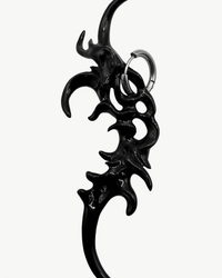 Organic Form Earrings Black-WHYNOEN-APOC STORE