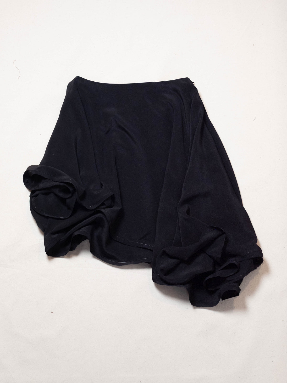 Silk Circle Top in Black-Pedro Trindade-APOC STORE